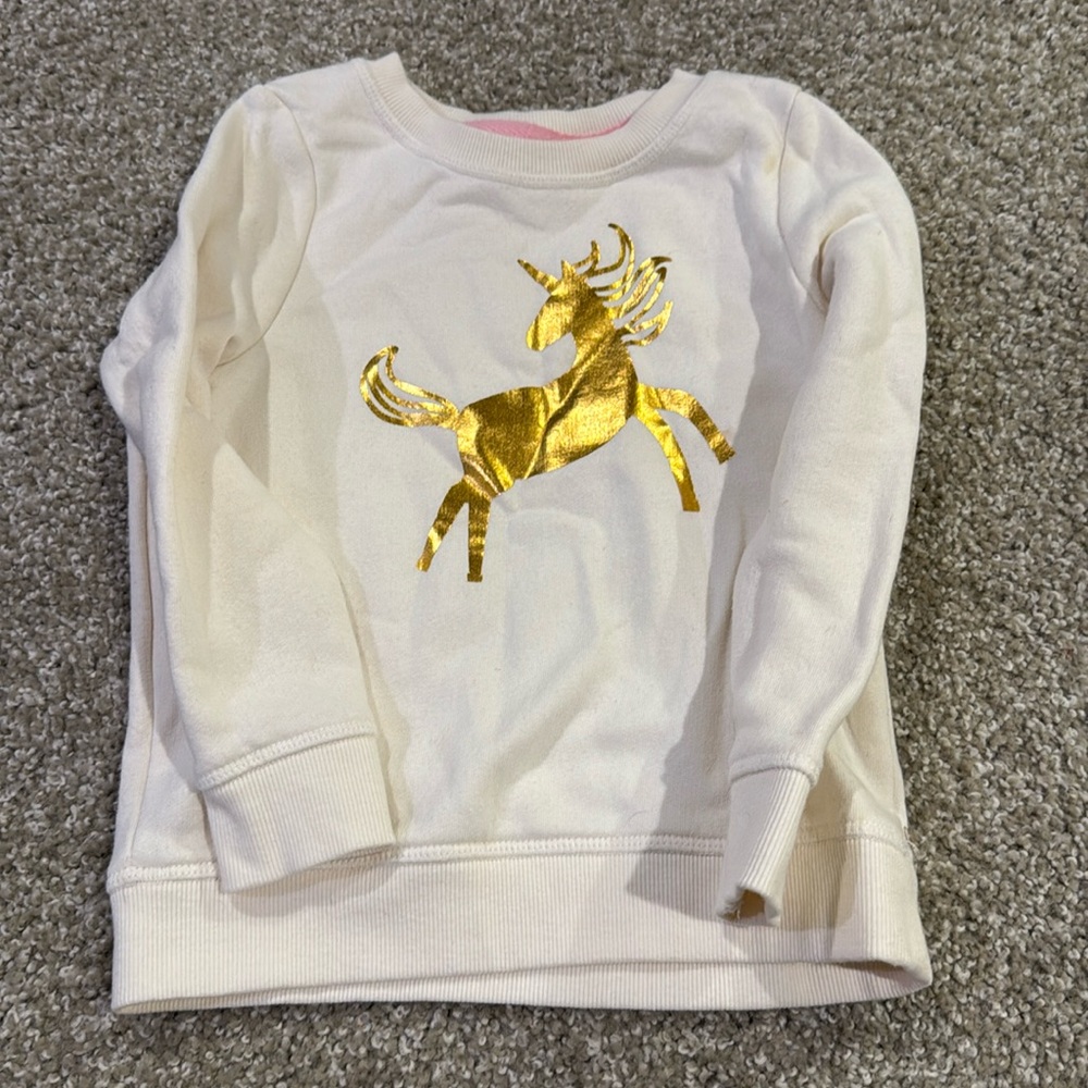 Gold unicorn sweatshirt